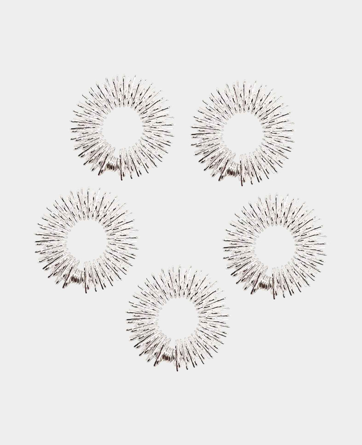 (Set of 5) Acupressure Ring Relaxation Ring