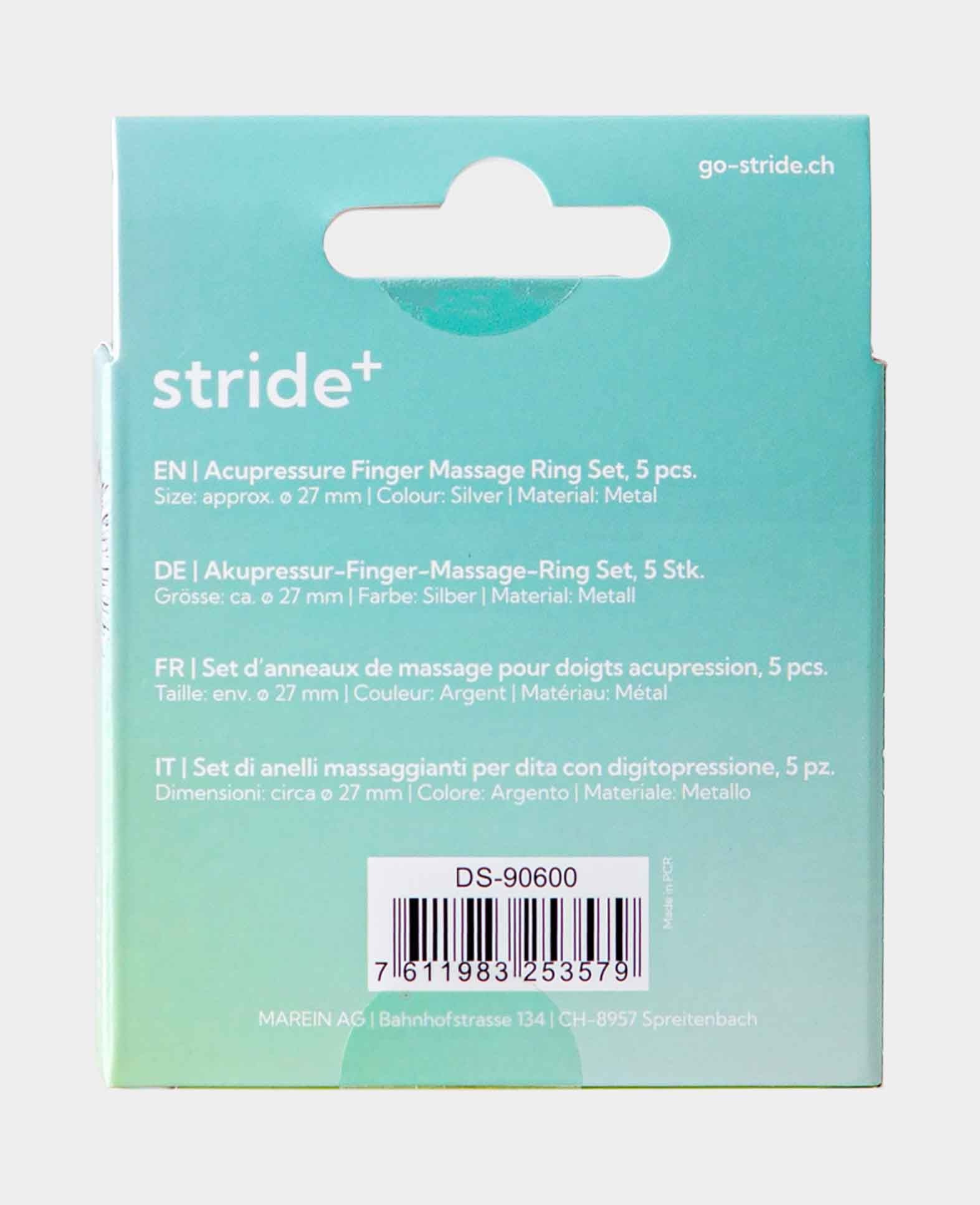 (Set of 5) Acupressure Ring Relaxation Ring