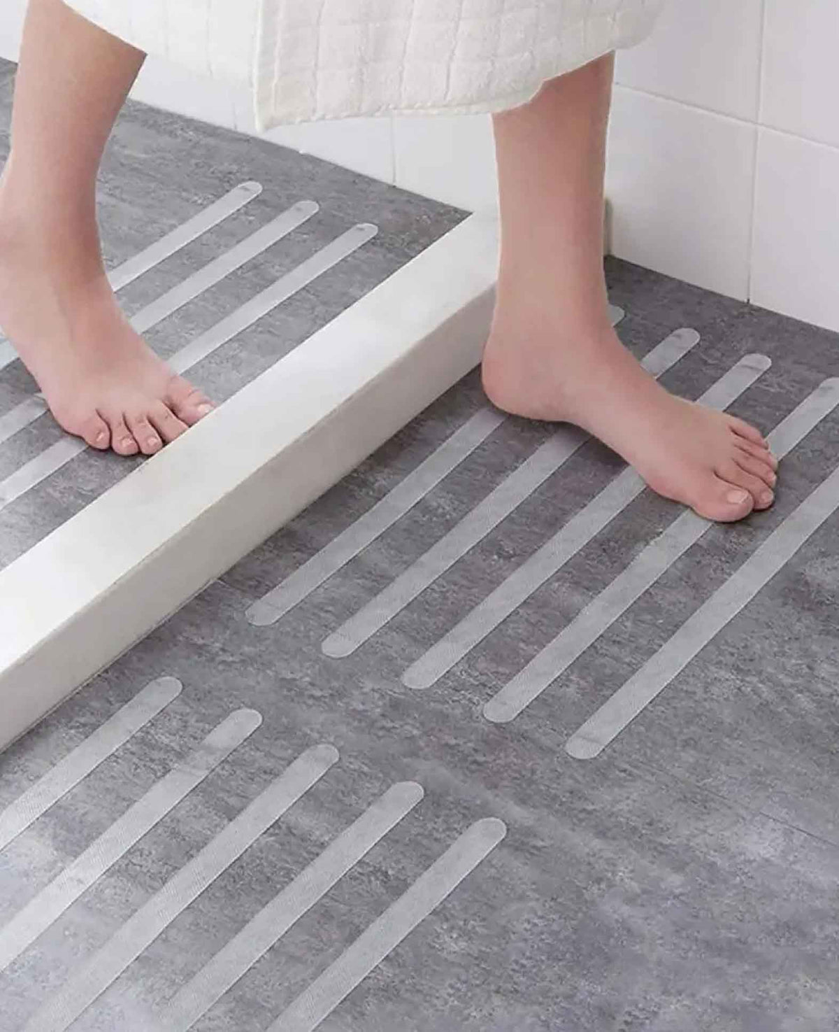 (19-tlg. Set) 2x38cm Selbstklebendes Anti-Rutsch Pad Sticker, Dusche
