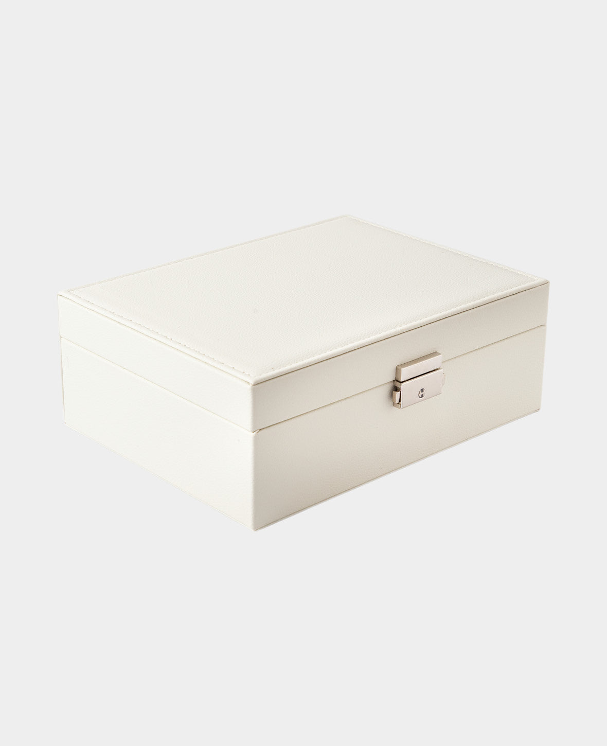 Boîte à bijoux en cuir avec serrure Organisateur de rangement pour bague