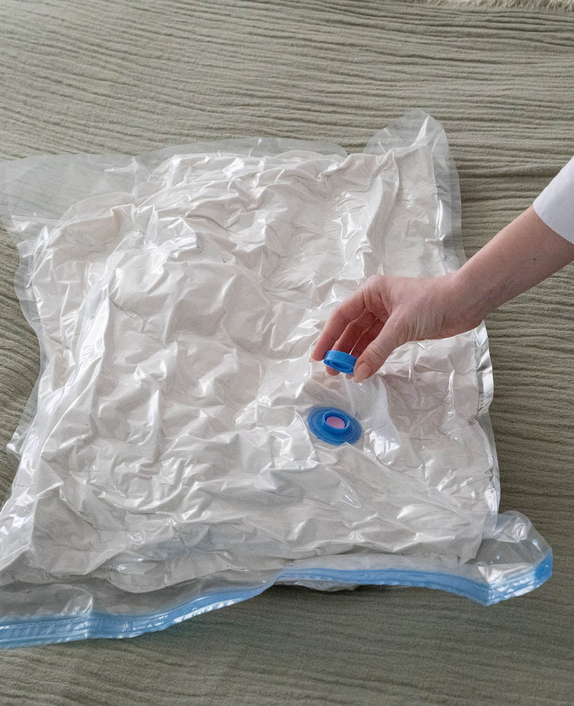 (8er Set) XXL Vacuum Bags Space Bags Compression Organizer - Transp