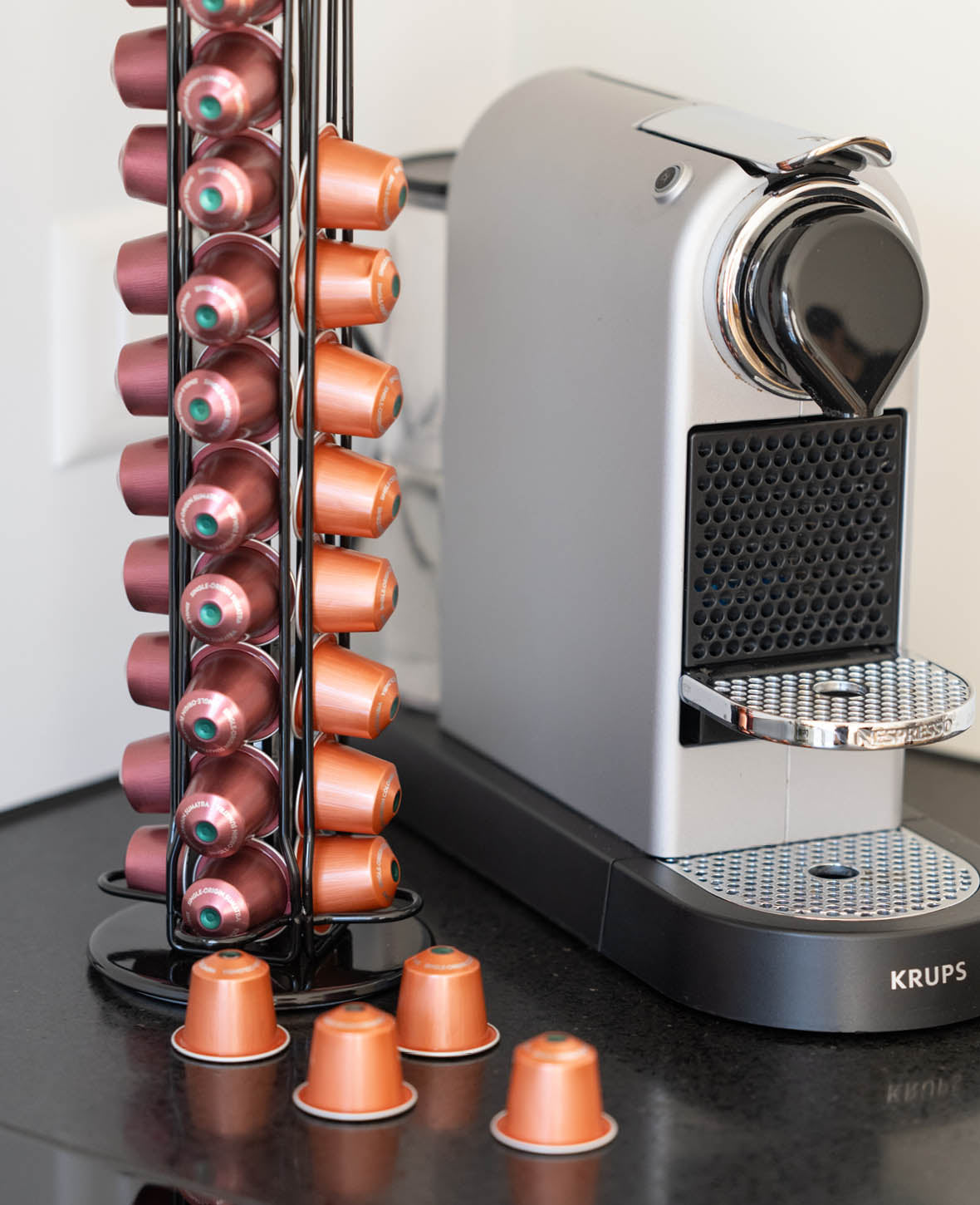 Nespresso Coffee Capsule Holder for 40 Capsules - Black