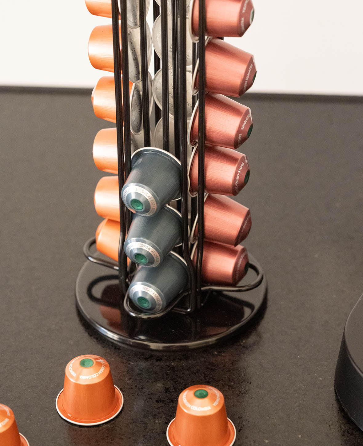 Nespresso Coffee Capsule Holder for 40 Capsules - Black