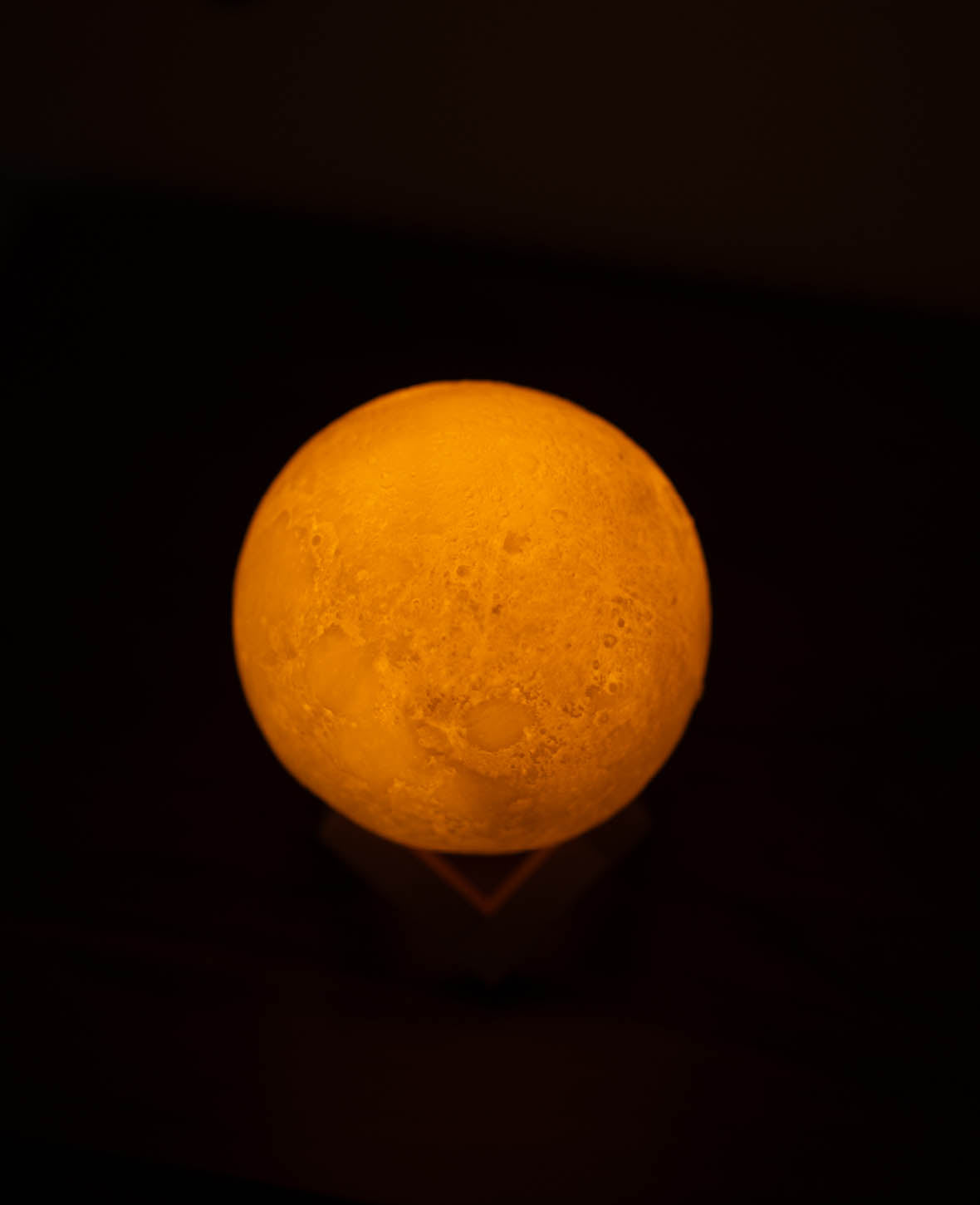 (Ø12cm) Lampe de Lune 3D LED Veilleuse USB Décoration Éclairage Tactile -