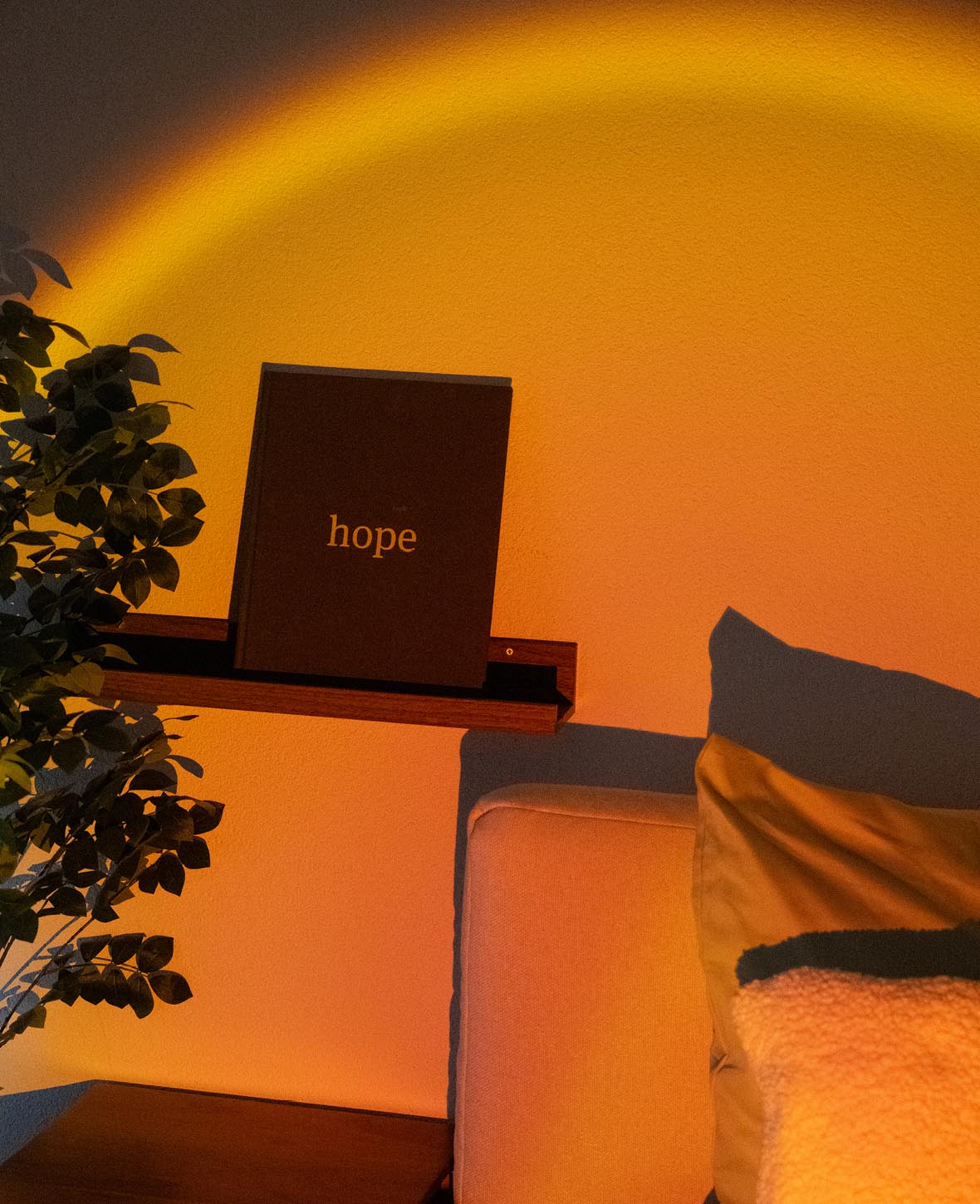 Sonnenuntergang Projektor Lampe USB Nachtlicht mit Tripod Stativ, Schwarz