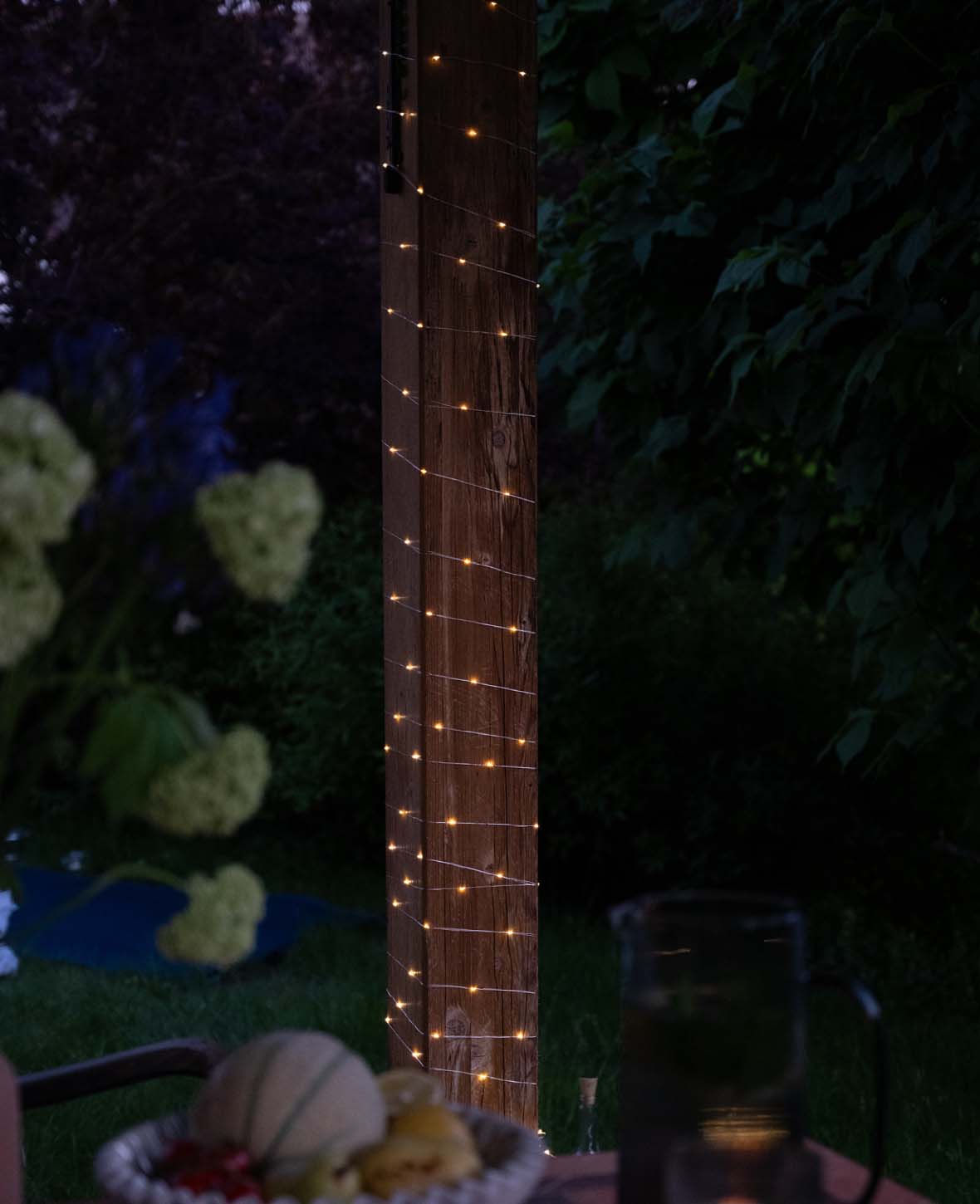 LED Draht Lichterkette mit 8 Modi - Warmweiss, 20 m