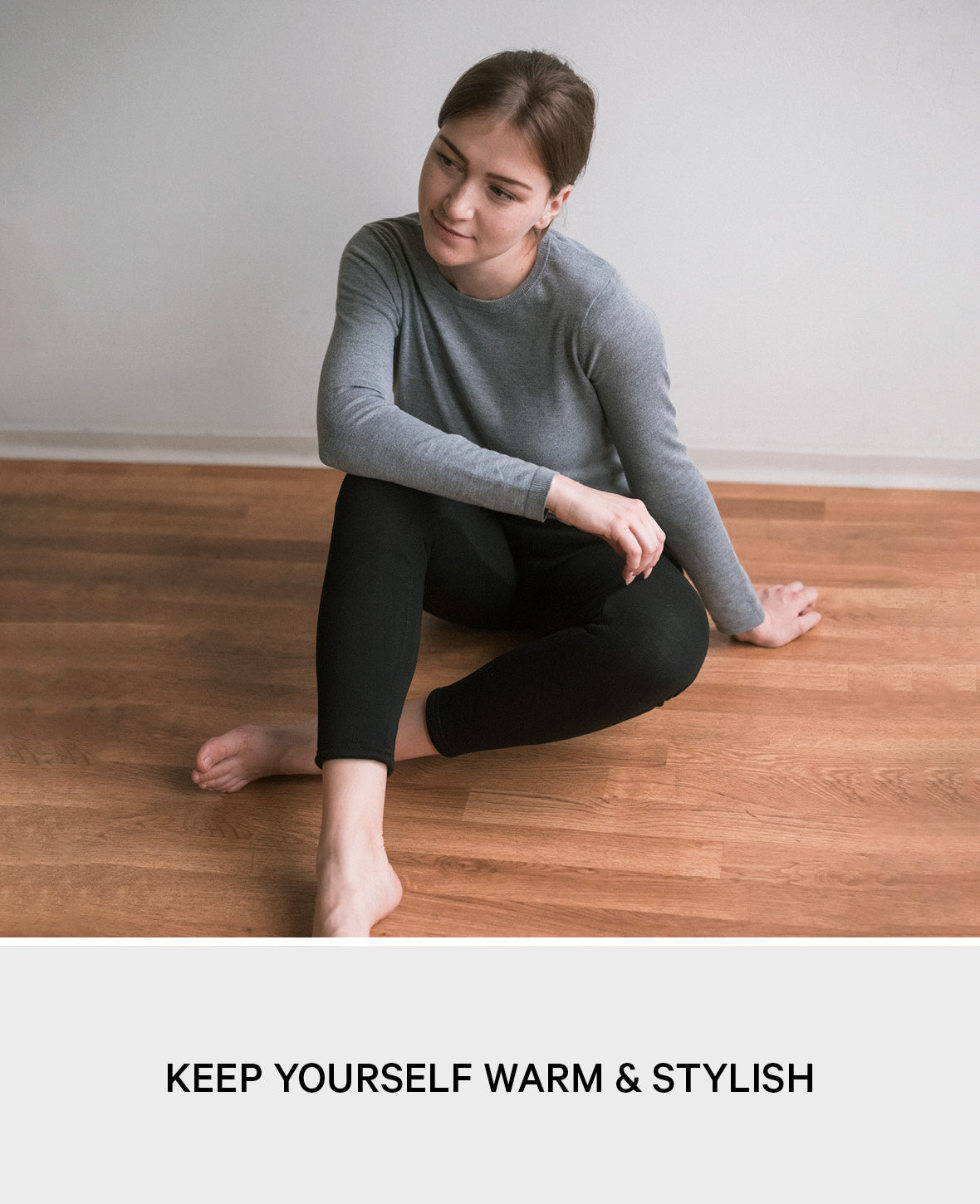 (Gr. M-L) Flauschige Winter Leggings Gefütterte Fell Hosen mit Innenfl