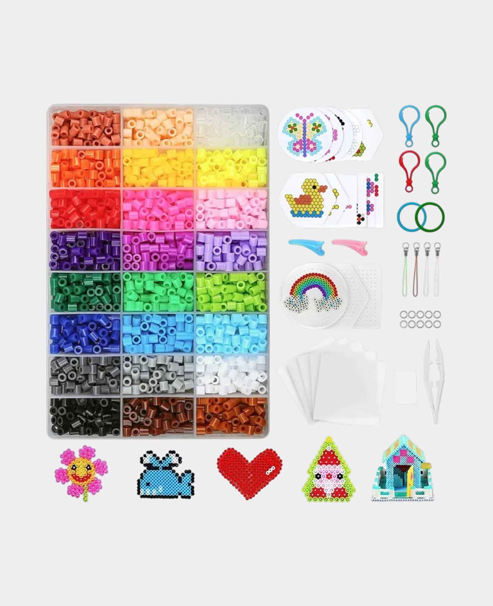 Ironing Beads 5mm Craft Kit (4300 Pieces) + Tools, 45-pcs.