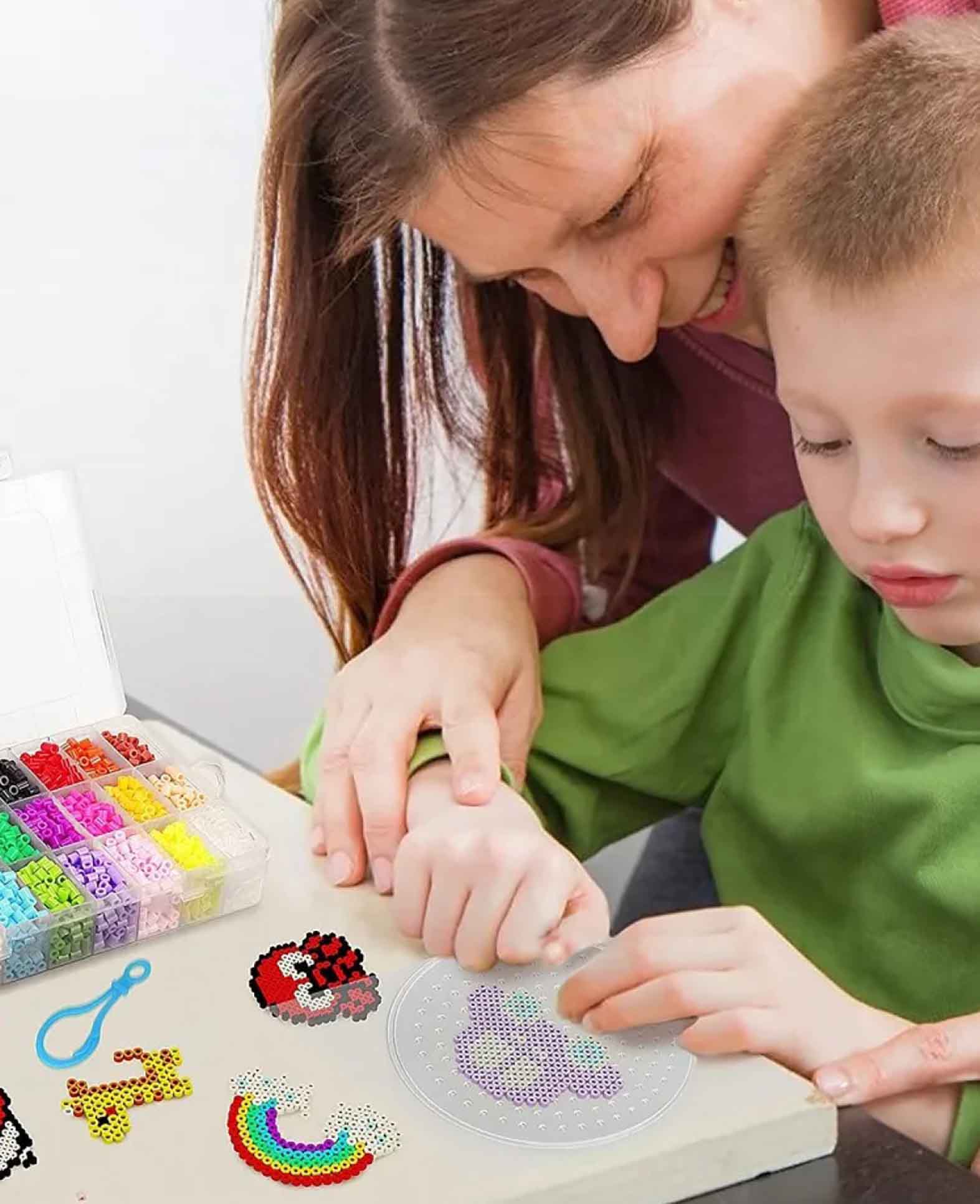 Ironing Beads 5mm Craft Kit (4300 Pieces) + Tools, 45-pcs.
