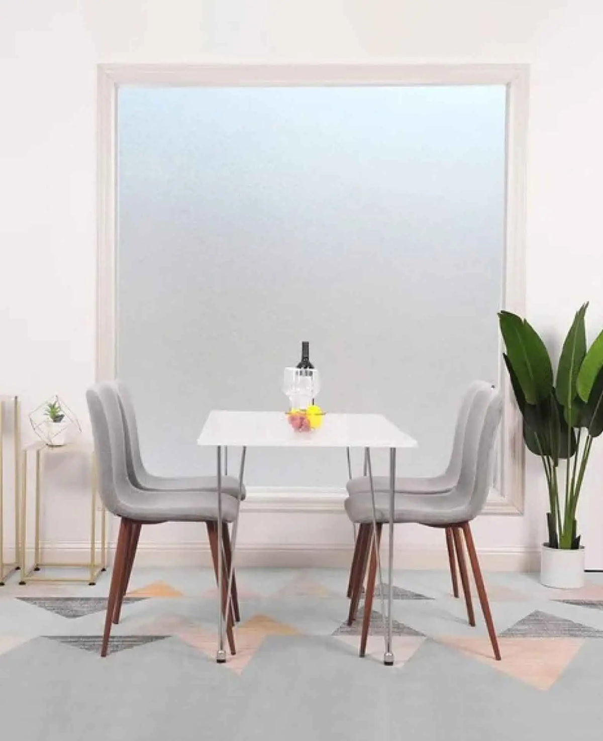 (60x200cm) Matte Deko Fensterfolie Statische Sichtschutz Folie Blickdi