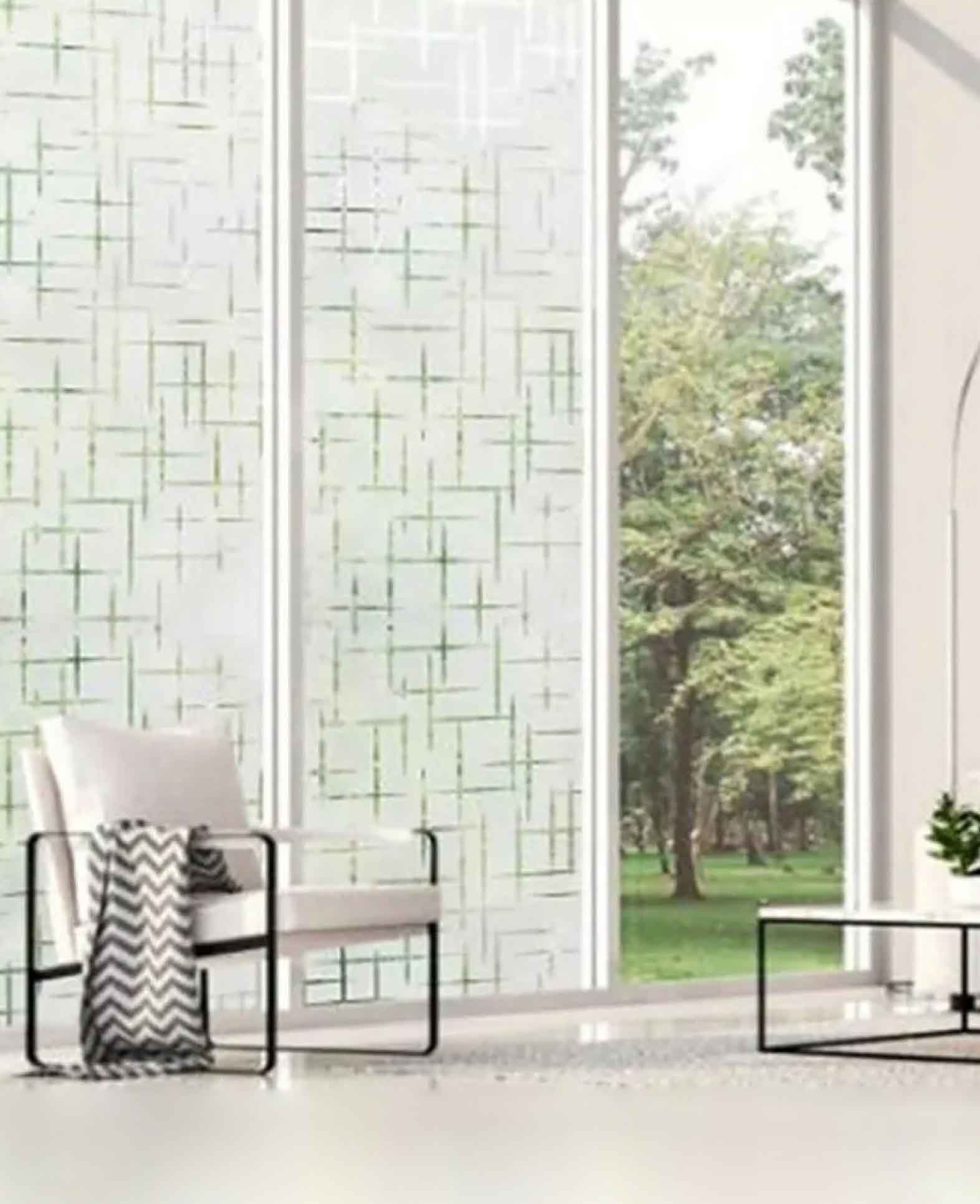 (90x200cm) Matte Deko Fensterfolie Statische Sicht