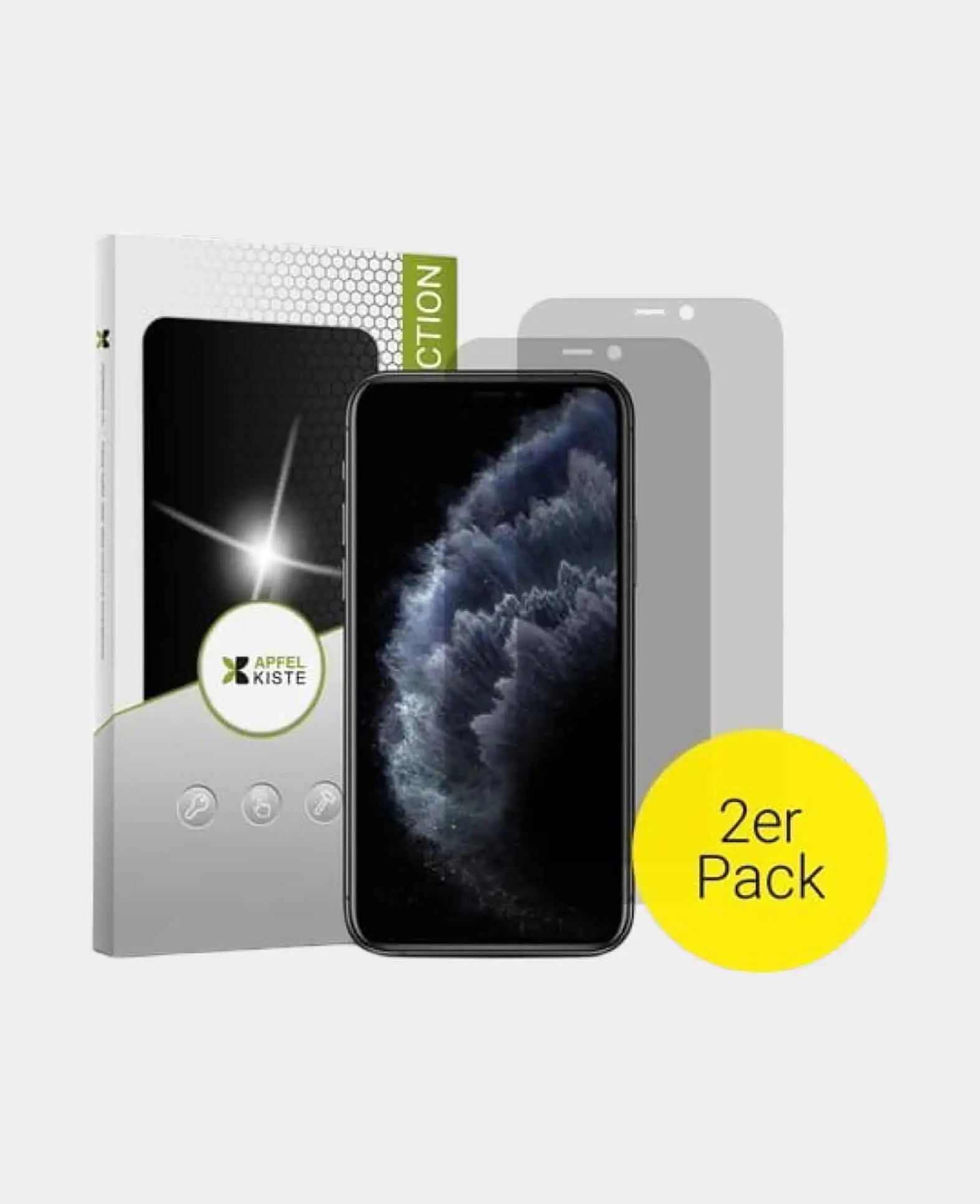 Apfelkiste - (2-pack) iPhone 11 / iPhone Xr Privacy Tempered Glass Screen Prote