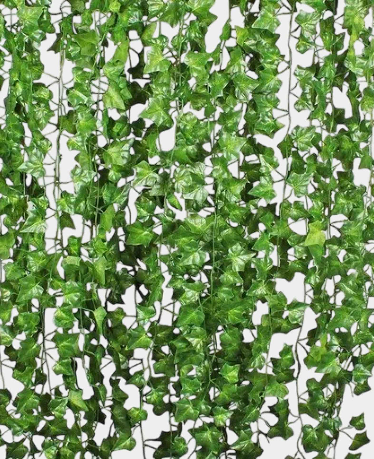 Deko Efeu Blumenranke Kunstblätter Girlande, Grün, 220 cm, 12er Set