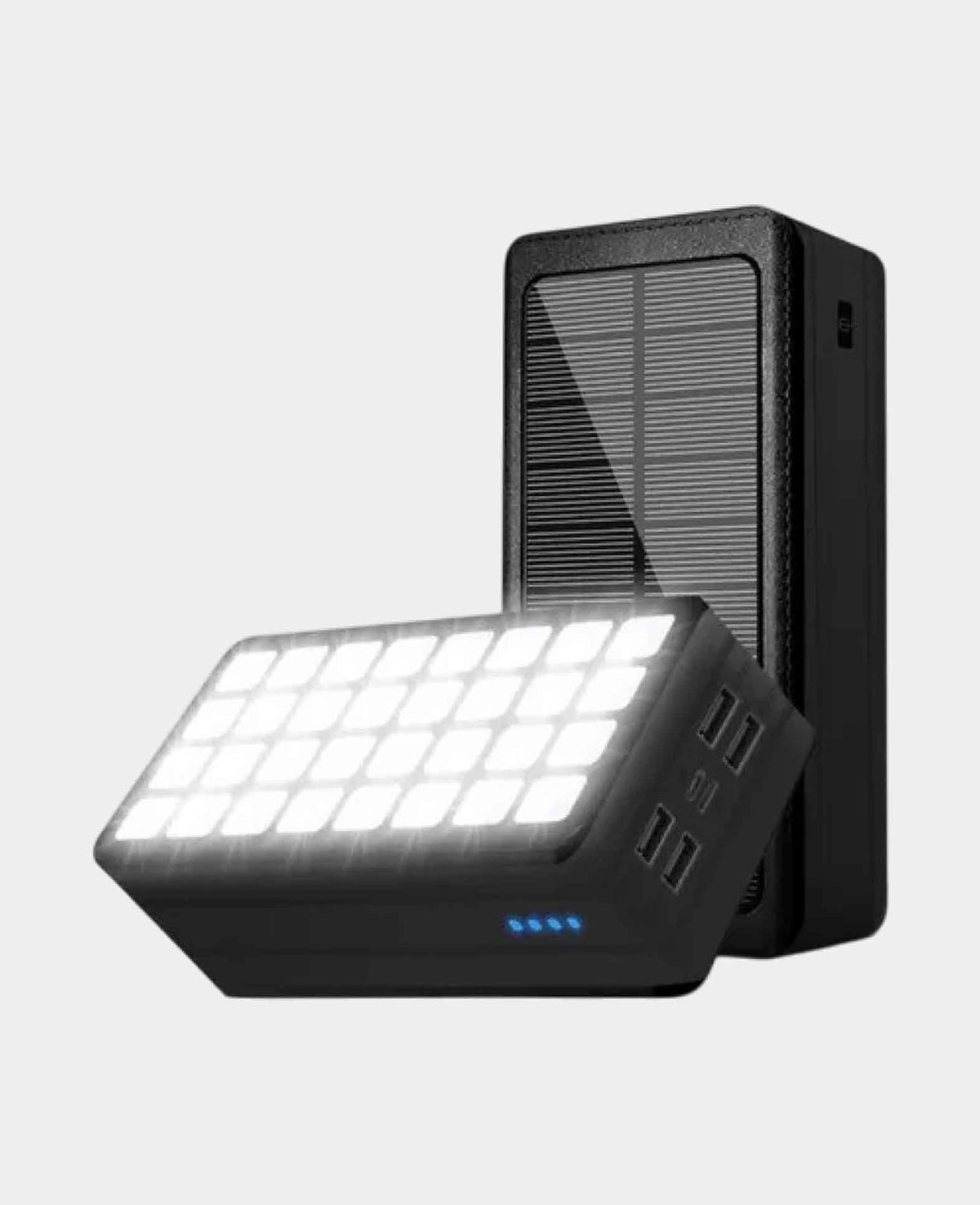 50000mAh 4x USB A Powerbank Outdoor Solar Flashlight with 32 LEDs -