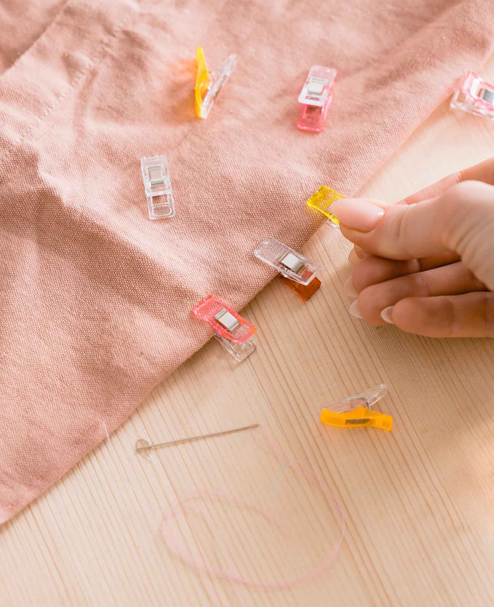 Fabric Clips Notions Sewing Accessories Multipurpose Clips, Colorful, 50 pcs.