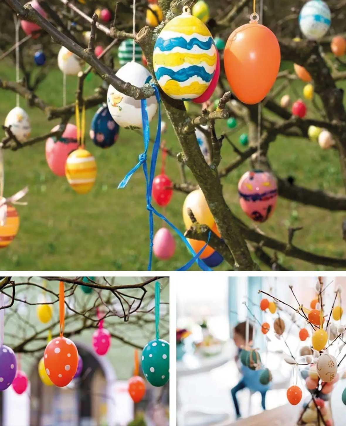 (156tlg.) DIY Bastel Ostereier Set mit Stiften & Band
