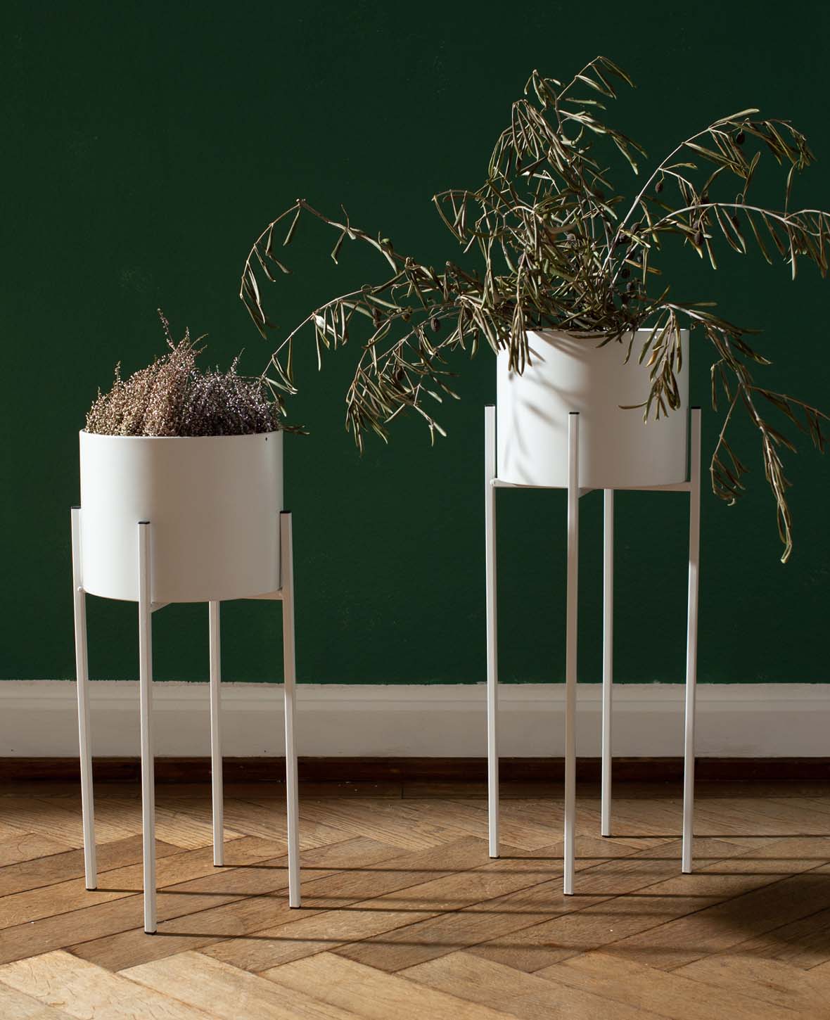 Pot à poser, blanc, 60.5cm