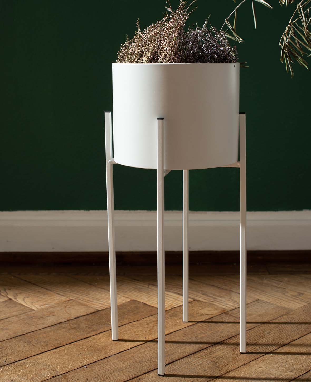 Pot à poser, blanc, 60.5cm