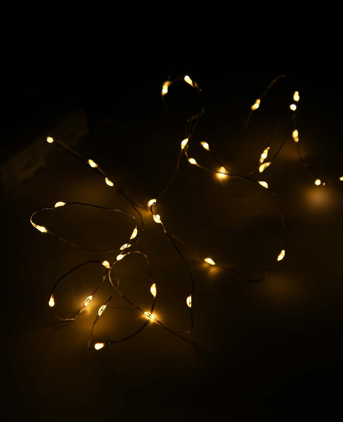 Guirlande lumineuse LED noire 200cm