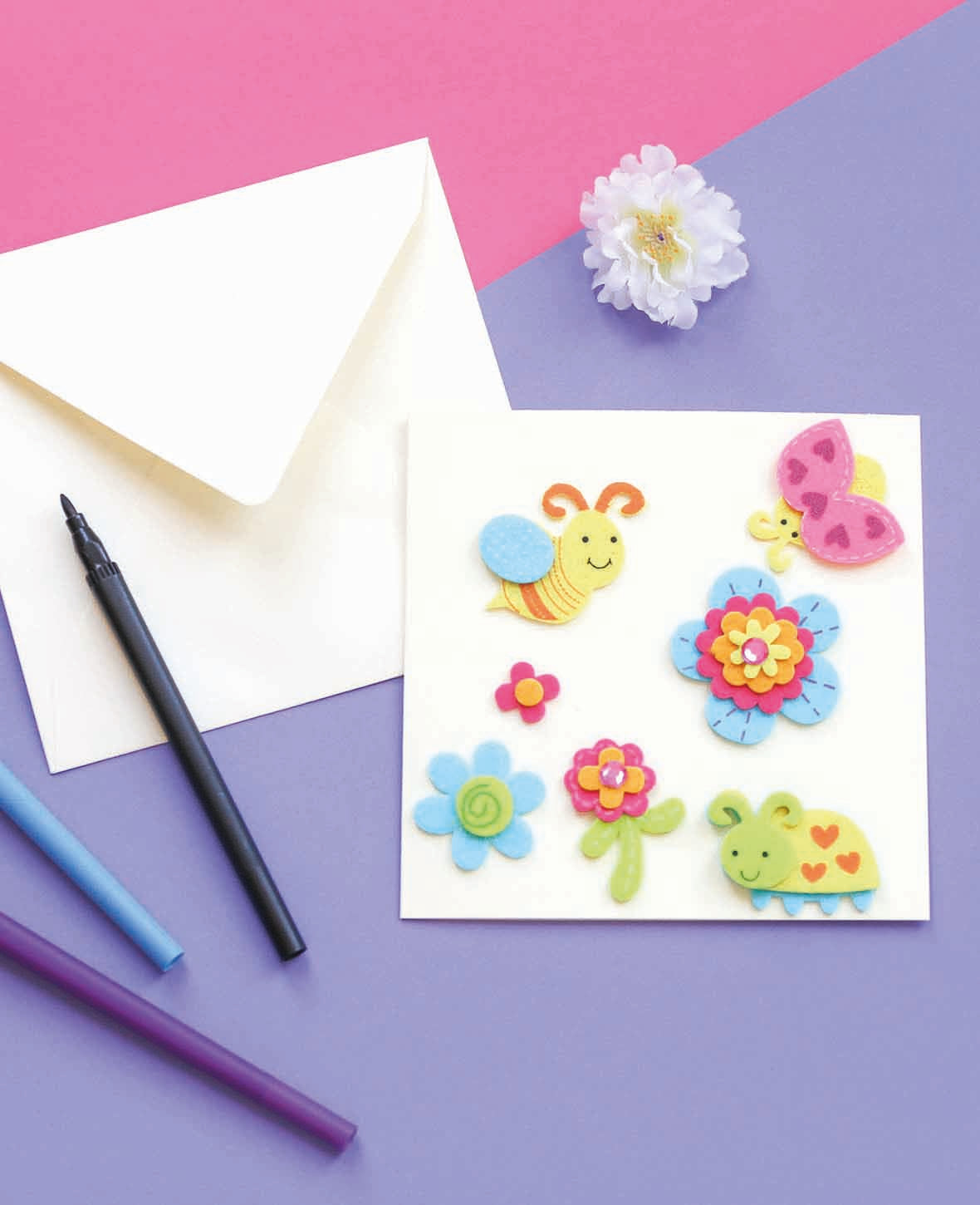 Stickers en feutre Abeille, ø 3 - 5 cm, 10 pcs.
