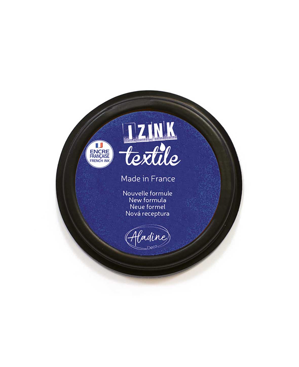Tampon encreur IZINK pour textiles, bleu indigo