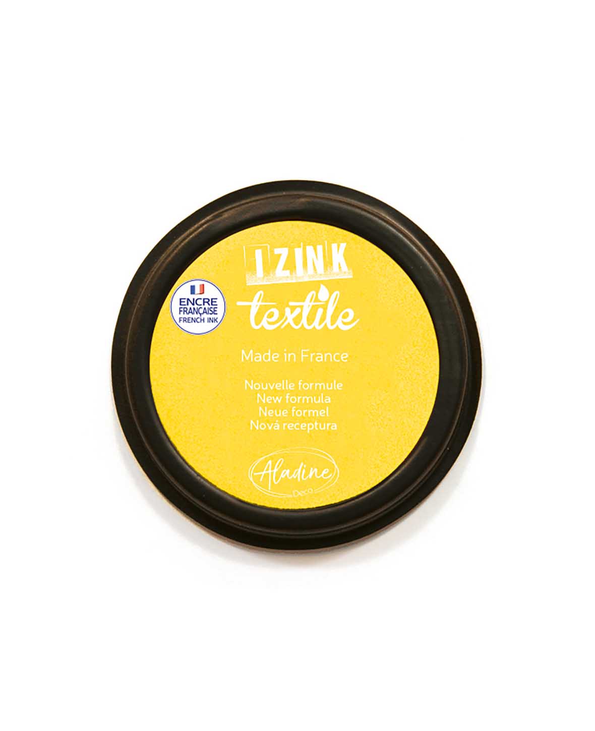 Tampon encreur textile IZINK, jaune