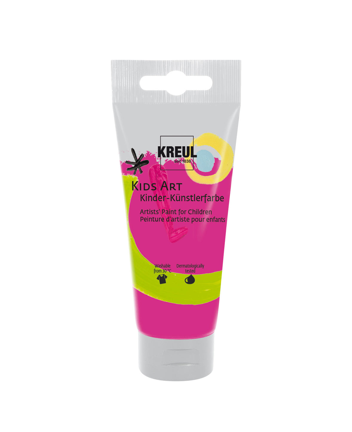 KREUL Kids Art Kinder-Künstlerfarbe, Magenta, 75 ml, 1 Tube