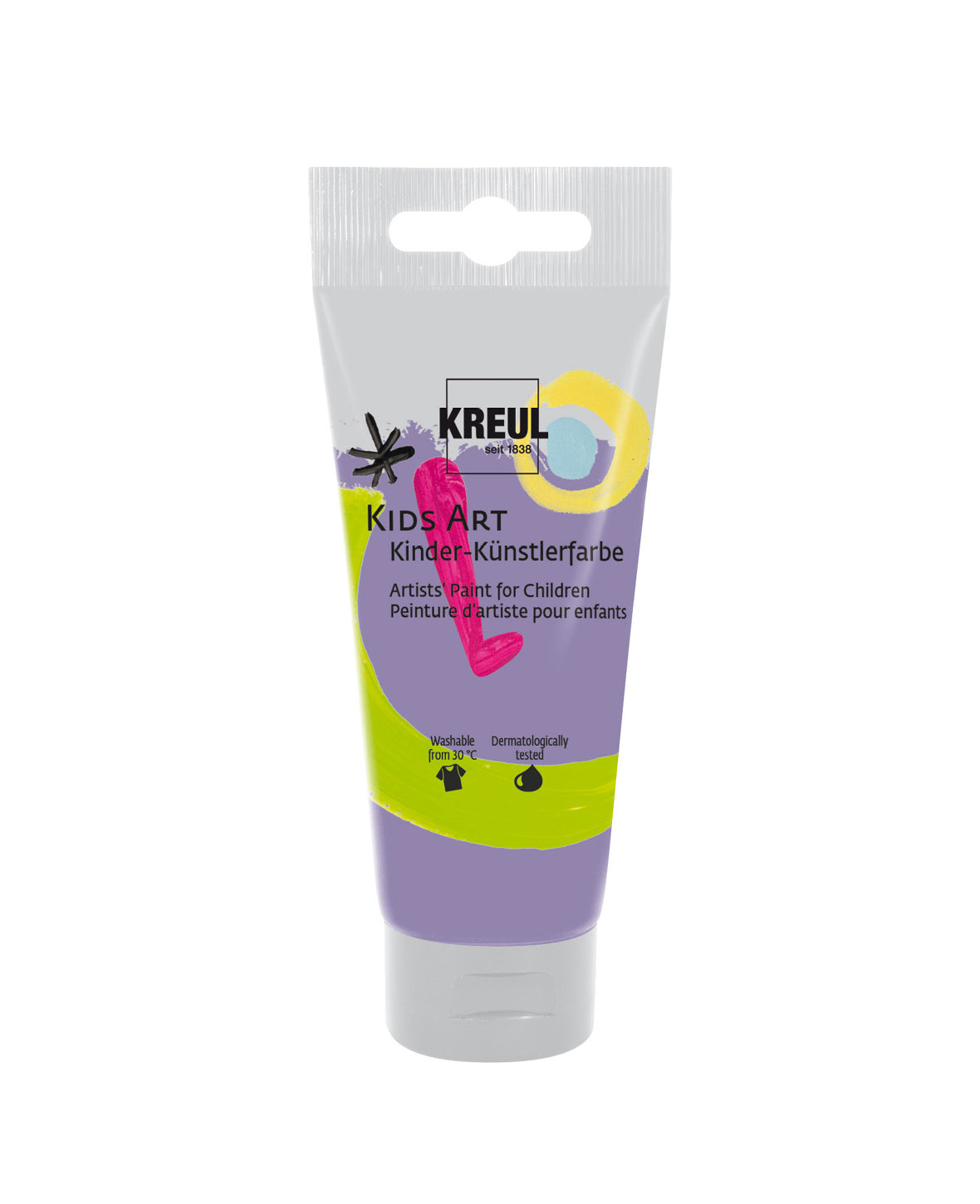 KREUL Kids Art Kinder-Künstlerfarbe, Violett, 75 ml, 1 Tube