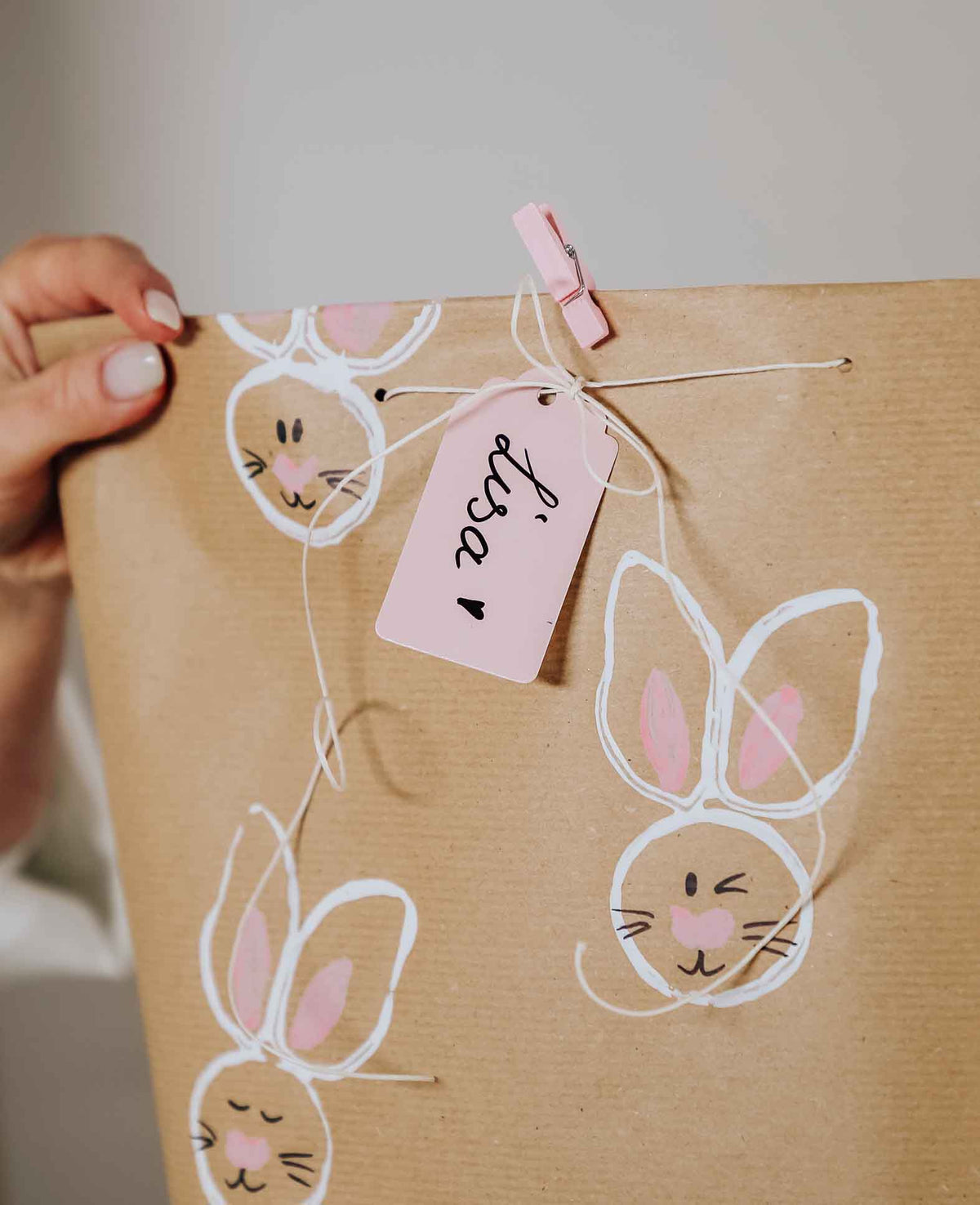 Étiquettes-cadeaux en sac en papier, 6 pces.