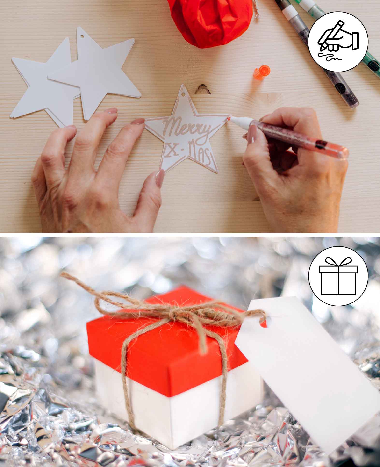 Lot d'étiquettes cadeaux I, 30 p.