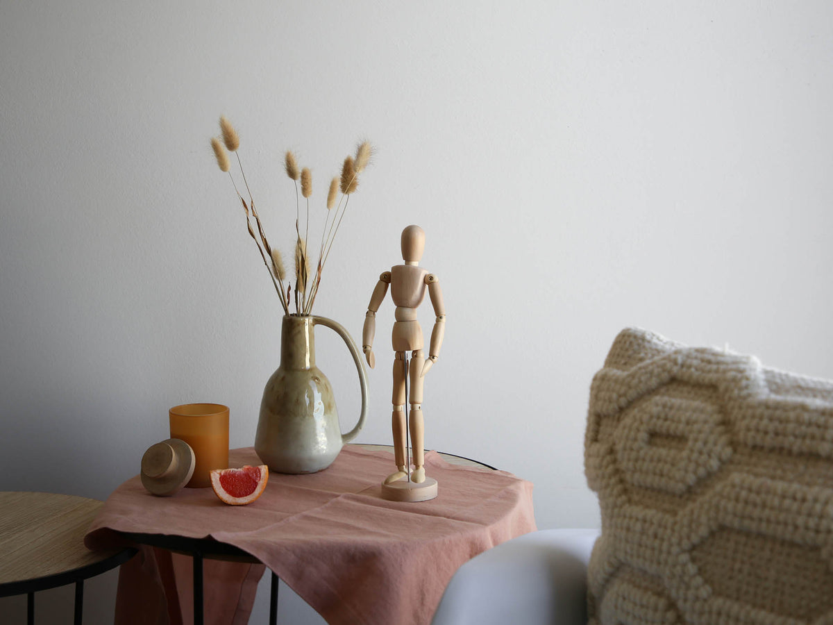 Table runner, 40x120cm, coral