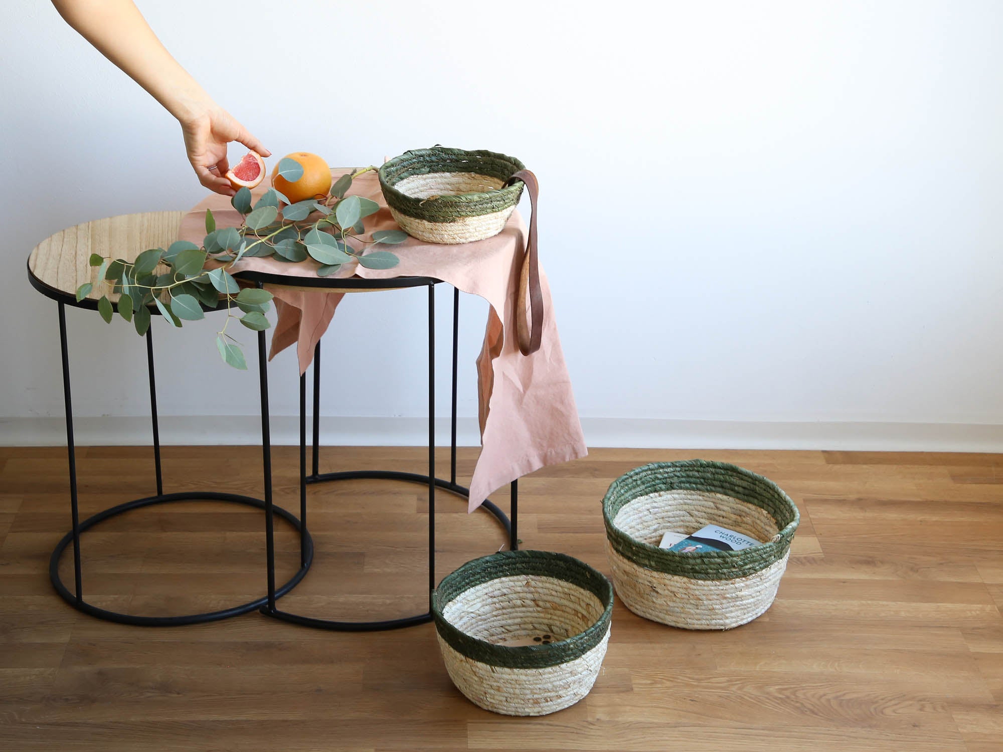 Table runner, 40x120cm, coral