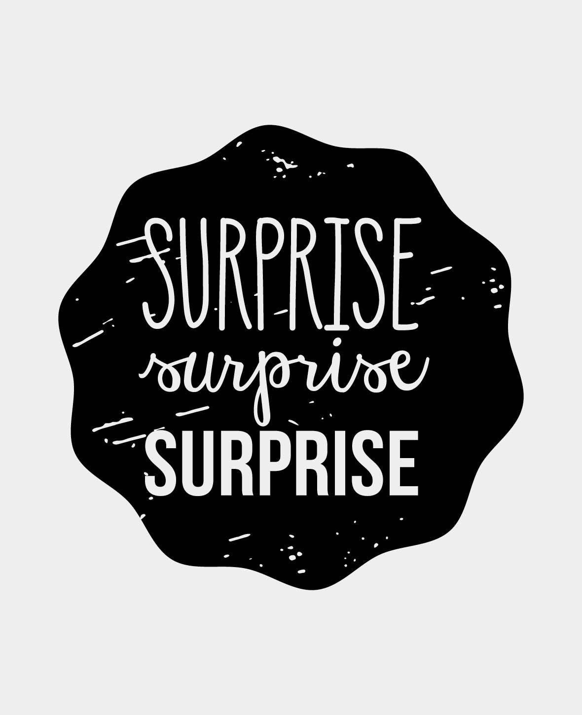 Woodies Motivstempel, Surprise
