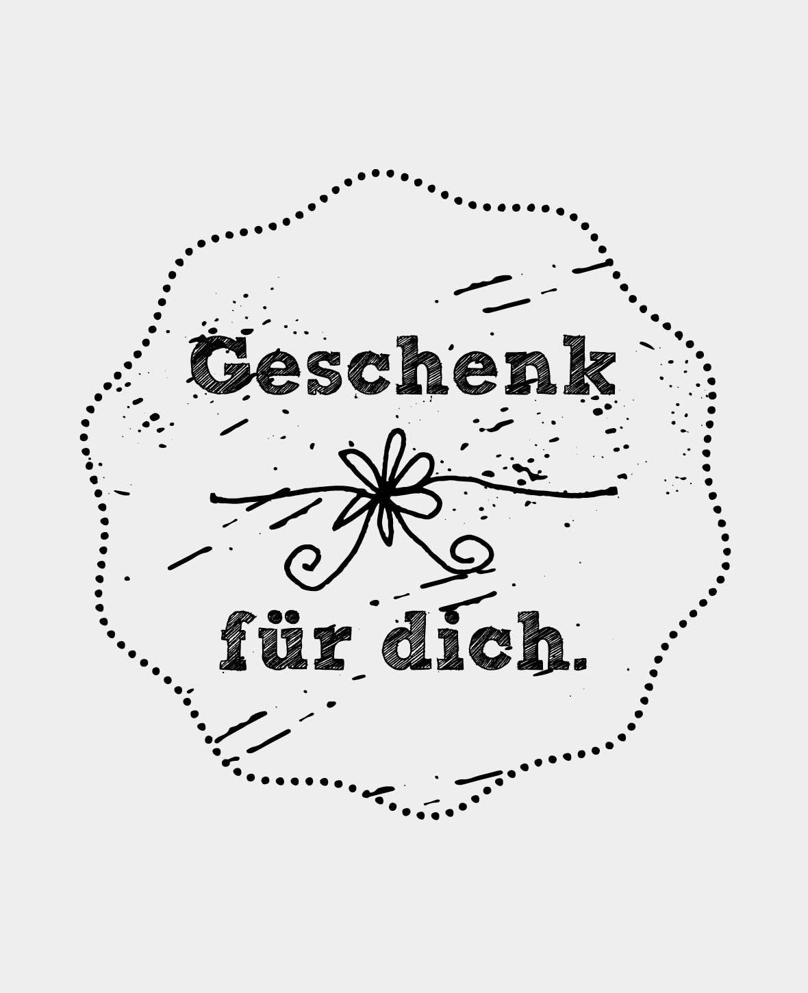 Woodies Motivstempel, Geschenk für Dich