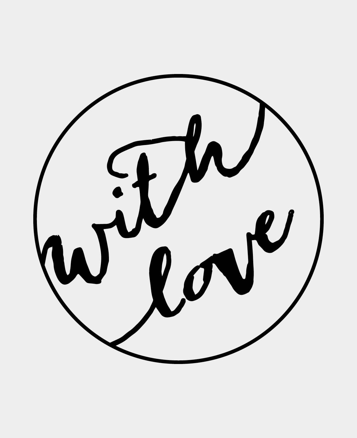 Woodies Motivstempel, with love I
