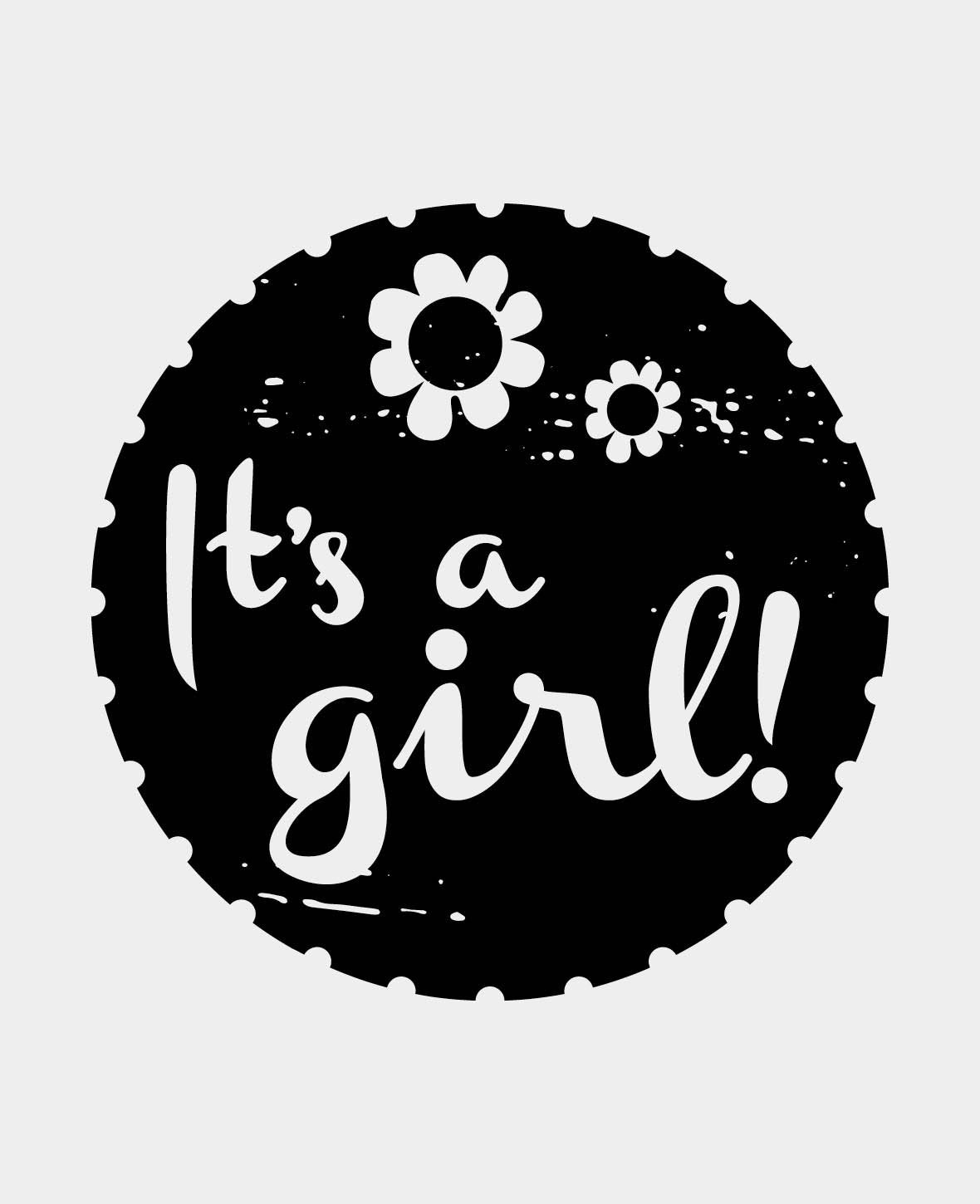 Woodies Motivstempel, It's a girl II