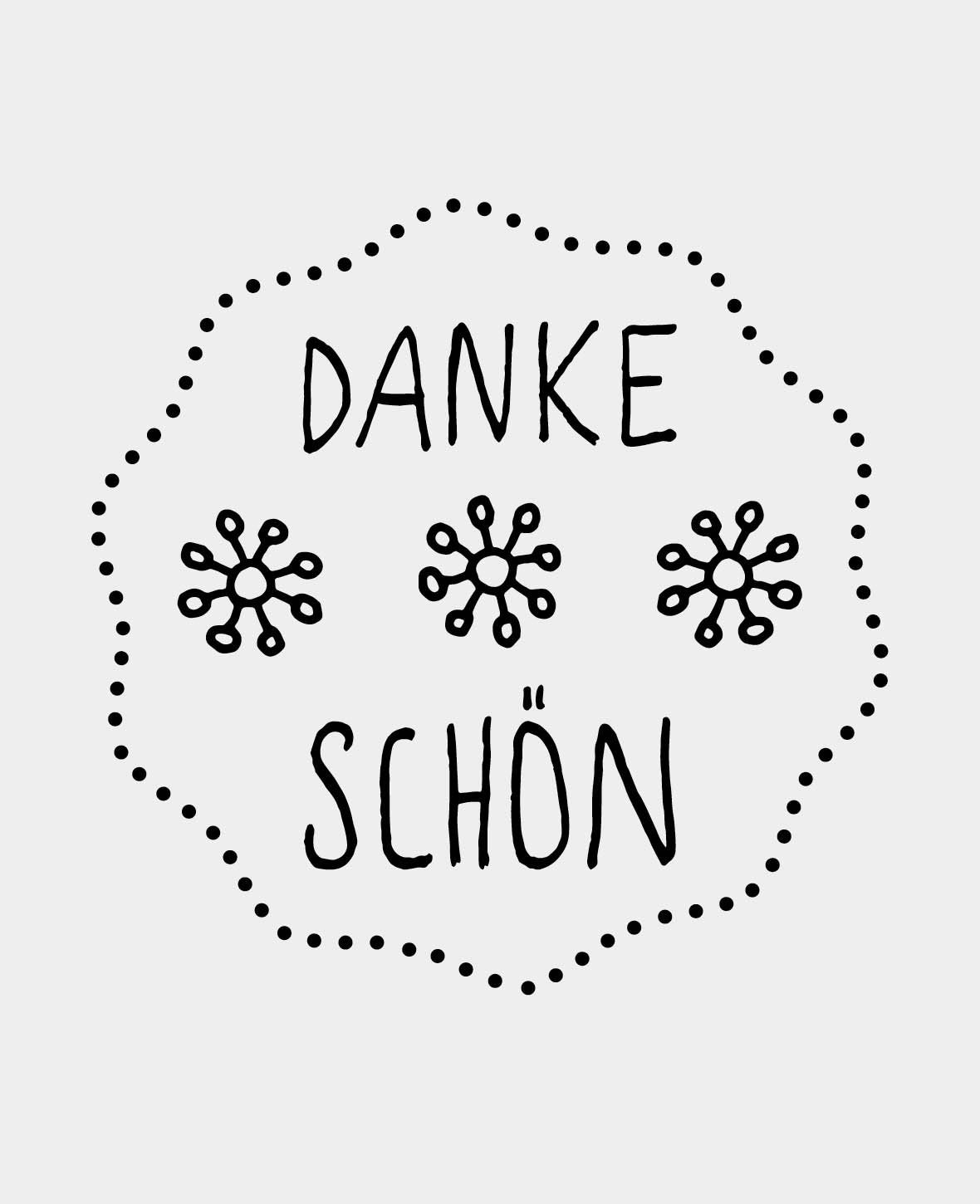 Woodies Motivstempel, Danke schön