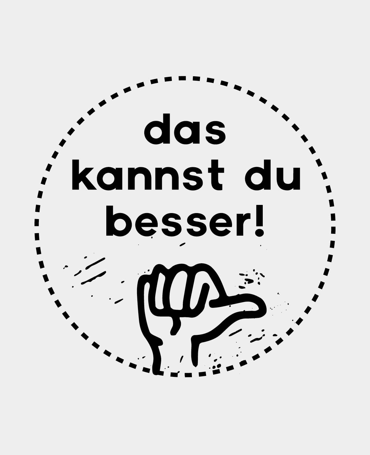 Woodies Motivstempel, Das kannst du besser