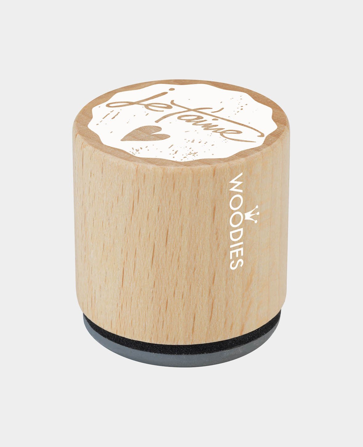 Woodies Motivstempel, je t'aime