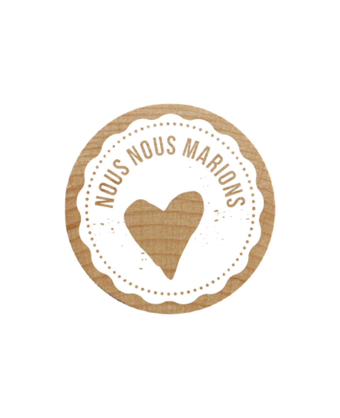 Woodies Stamp We're getting married