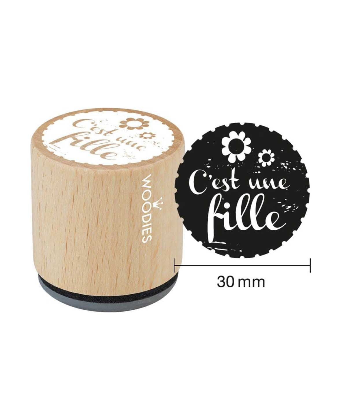 Woodies Stamp It's a Girl