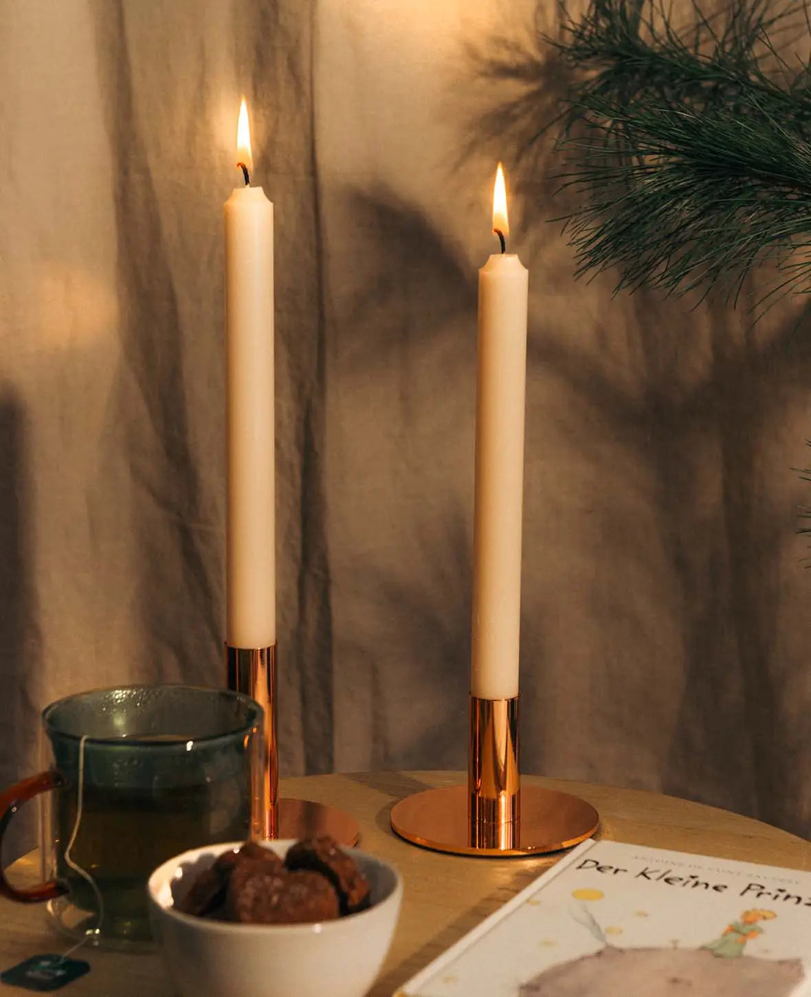 Pure Taper Candles 4 pc. sahara