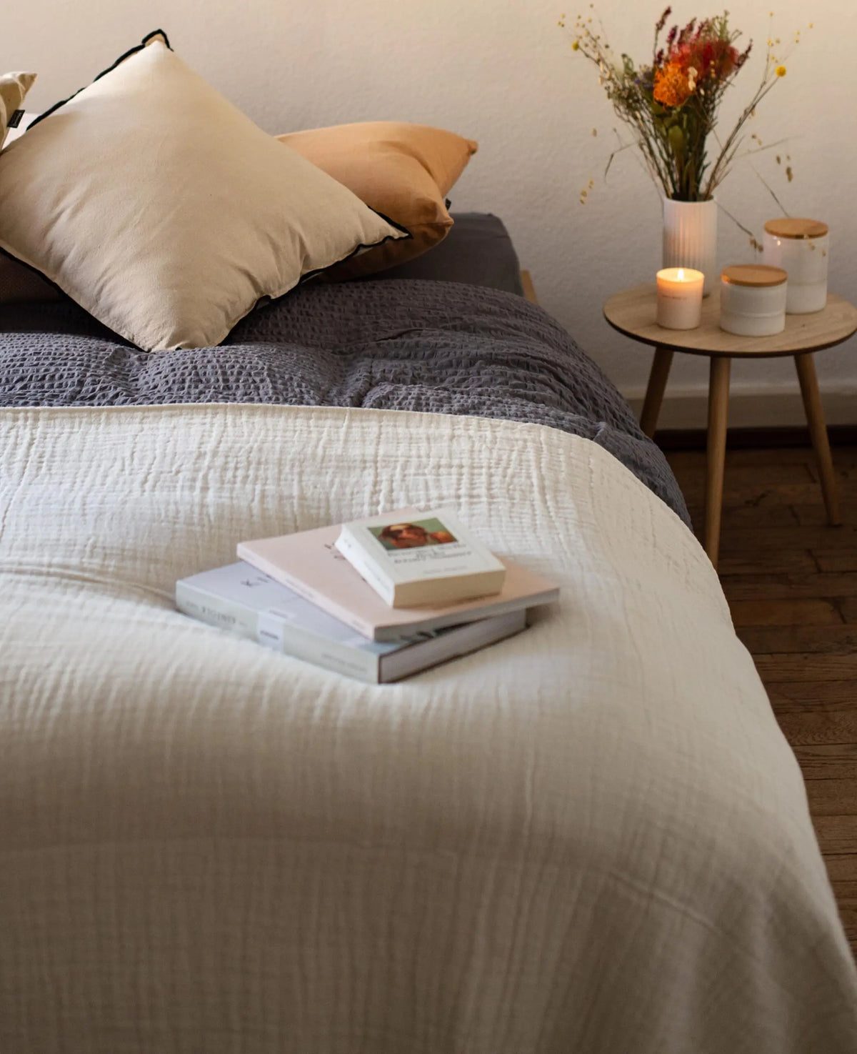 Bedspread, white, 220x240cm