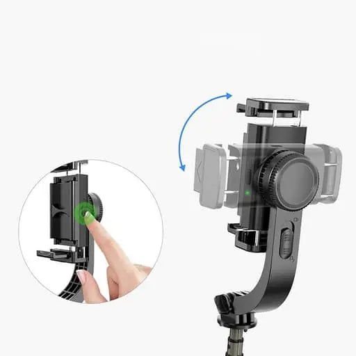 (85cm) Gimbal 1-Achsen Stabilisator Selfie Stick Tripod Dreibein Stati