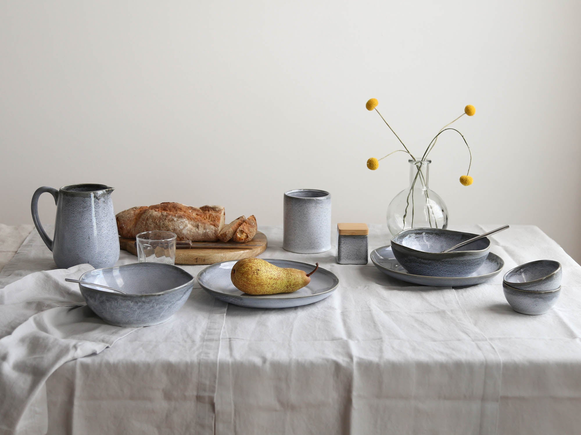 Chemin de table, 40x120cm, gris