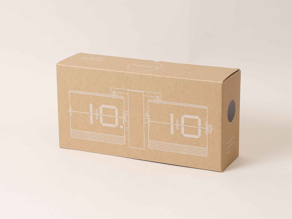 Matt schwarze Flip Clock Wanduhr