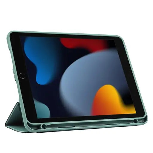 iPad 10.2 (2021/2020/2019) Leder Tasche Smart Case Hülle + Apple Penc