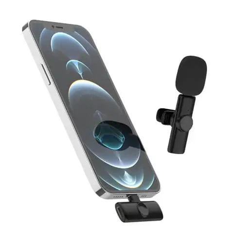 Kabelloses 360° Lavalier Mikrofon für Handy / Tablets mit Lightning An