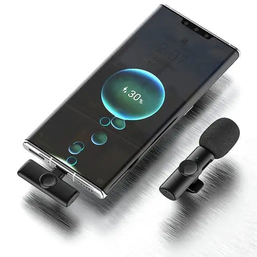 Kabelloses 360° Lavalier Mikrofon für Handy / Tablets mit Lightning An