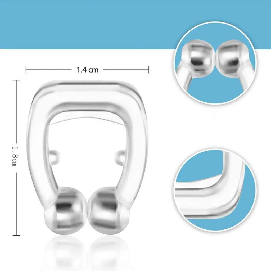 Magnetic Anti Snoring Nose Clip Silicone Snore Stopper Nasal Dilator